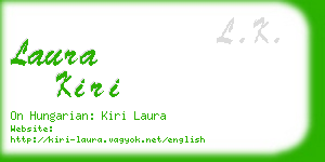 laura kiri business card